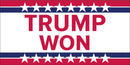 TRUMP WON Red White Blue Official - Bumper Sticker Made in USA FJB 2024