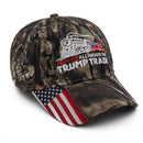 All Aboard The Trump Train Camp W/ USA Quarter Brim Cap