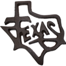 Texas cast iron wall sign