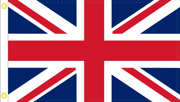 UK 2'x3' Flag ROUGH TEX® Cotton Sewn England United Kingdom