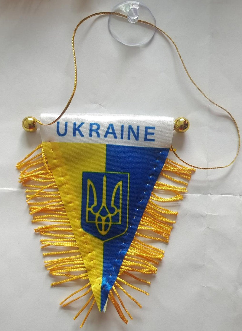 Trident Ukraine Pennant Flag Mini Banner