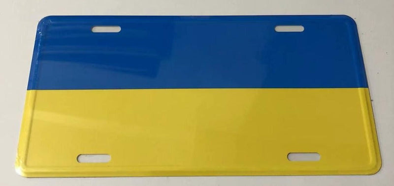 Ukraine Assorted Flags Automobile Embossed License Plates Mixed Designs Aluminum