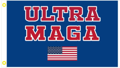 Ultra Maga USA Blue 3'x5' Flag 100D