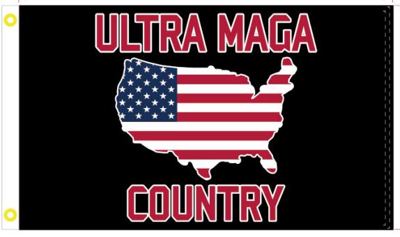 ULTRA MAGA COUNTRY 3'x5' Flag 100D Trump 2024 American