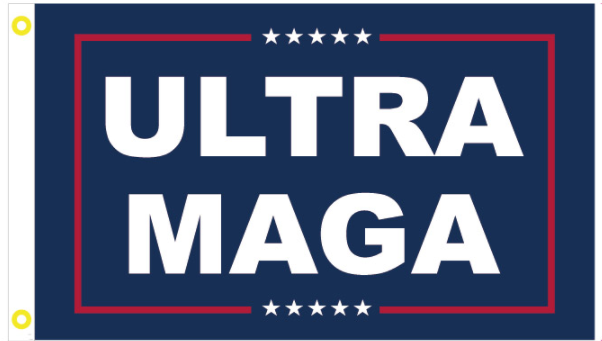 ULTRA MAGA 3'x5' Flag 100D Blue Trump 2024