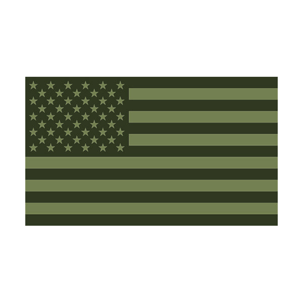 Olive Green Military USA Flag Nylon EMBROIDERED 3'X5' Flag ROUGH TEX® 300D
