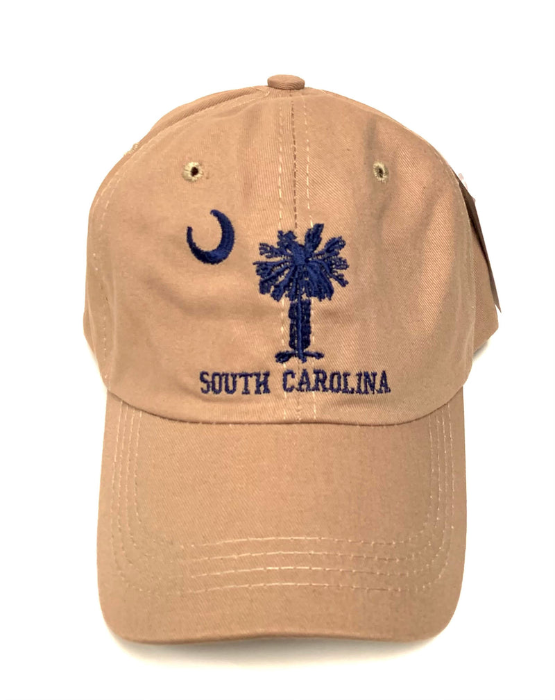 South Carolina Khaki Tan SC Embroidered Cap