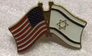 USA Israel Cloisonné Hat & Lapel Pin Friendship American Israeli