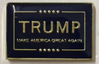 TRUMP Make America Great M A G A Blue Cloisonne Hat & Lapel Pin