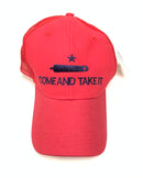Gonzales Come and Take It Texas Trucker Red Black Mesh Back Embroidered Cap