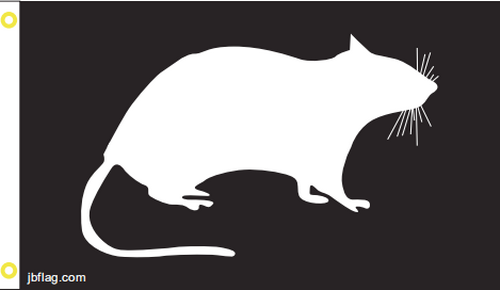 U R A Rat 3'X5' Flag Rough Tex® 100D