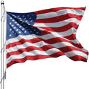 USA Embroidered Nylon USA Flag 10'x15' American Flags 10'x15' Feet