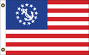 US Yacht Ensign 16"x24" Embroidered Flag ROUGH TEX® 600D Nylon