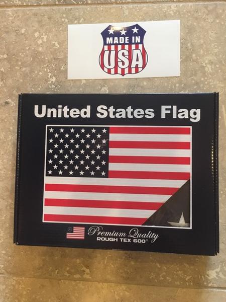 USA Boxed 3'X5' American FLAG 600D Rough Tex® Gift Box