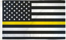 USA Memorial Thin Yellow Line Tow Operators, Tow Truck Drivers, Security Guards, Loss Prevention 3'X5' 100D Flag Rough Tex ®
