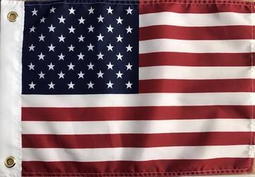 USA 12"X18" AMERICAN BOAT FLAG PRINTED