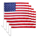 USA CAR FLAG ECONOMY SINGLE SIDED WOVEN POLY 12X18 WHOLESALE AMERICAN FLAGS