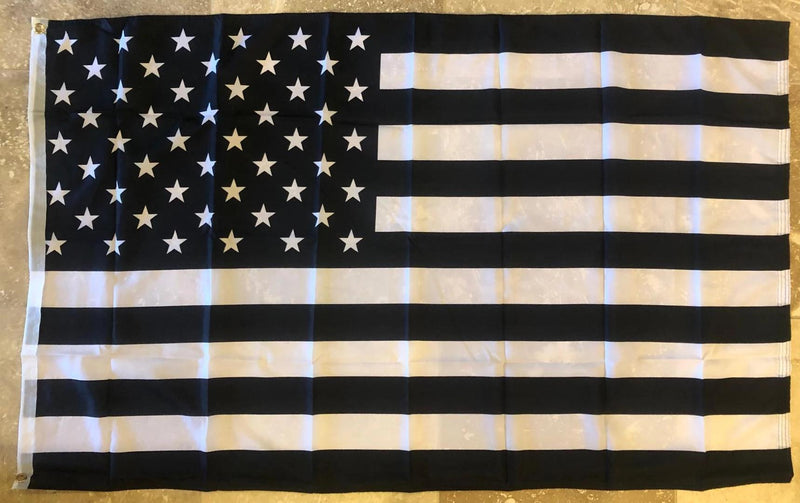 USA BLACK & WHITE MEMORIAL Rough Tex ® 100D Flags