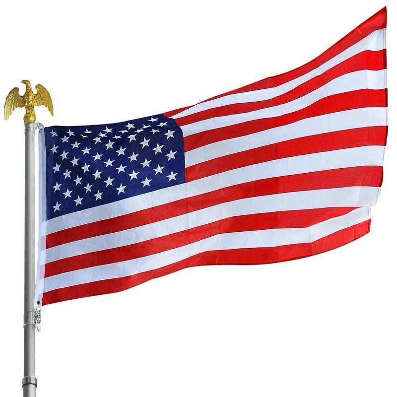 144 3x5 Feet USA American Flags polyester 68D with grommets