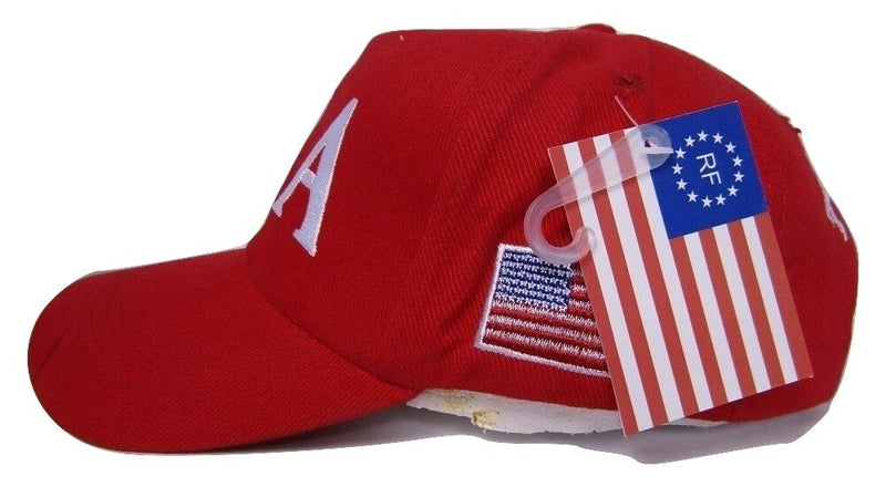 72 RED USA TRUMP 45 USA FLAG 100% COTTON TWILL OFFICIAL CAPS 45TH PRESIDENT HATS