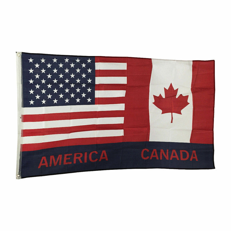 USA America Canada 2'x3' Flag ROUGH TEX® 100D USA CANADIAN