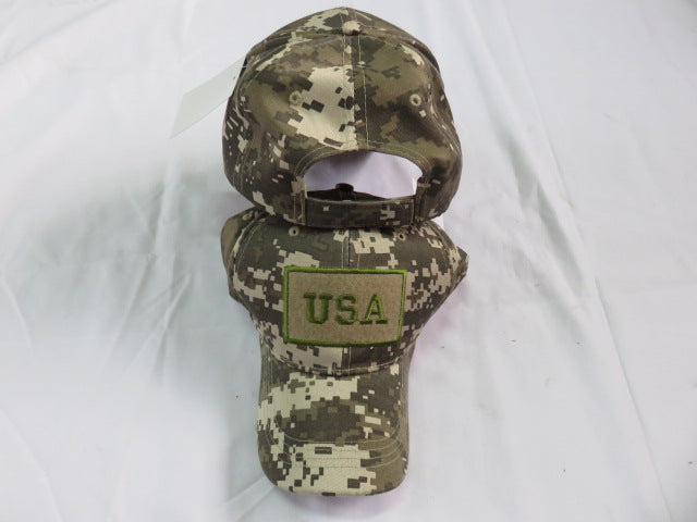 USA Digital Camo Military Cap Embroidered Hat