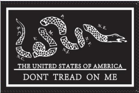 The United States of America Don't Tread on Me Rattle Snake DOUBLE SIDED ROUGH TEX 100D ® 3X5 FEET FLAG Blackout Ben Franklin Banner