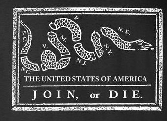 Don't Tread on Me United States of America 3'X5' 100D JOIN OR DIE BLACK Double SIDED FLAG USA