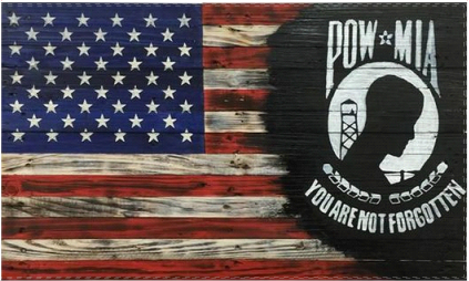 USA POW MIA 3'X5' Flag ROUGH TEX® 100D Blended American POW/MIA