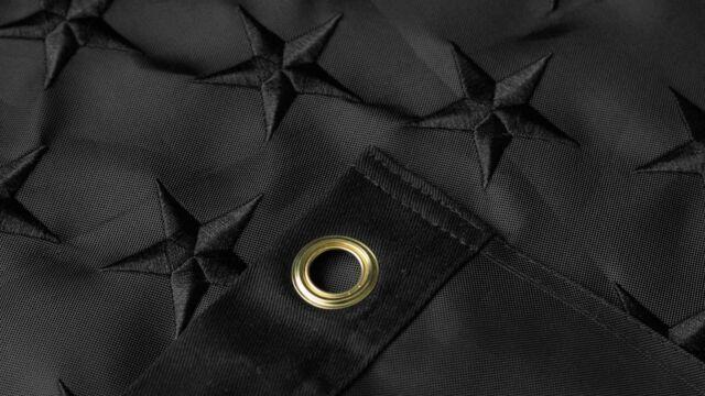 Cotton 6X10 American Black 6'X10' USA Blackout Tactical Embroidered Flag Rough Tex®