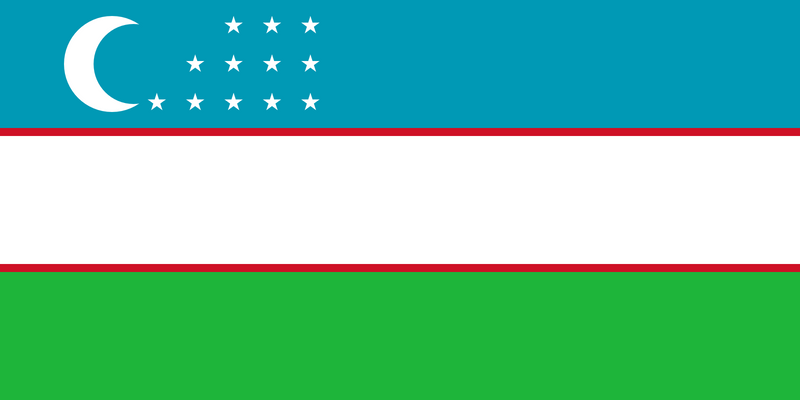 Uzbekistan Flag 3x5ft Poly