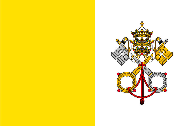 Vatican City Papal Flag 10'x15' 600D 2-Ply Polyester Heavy Duty