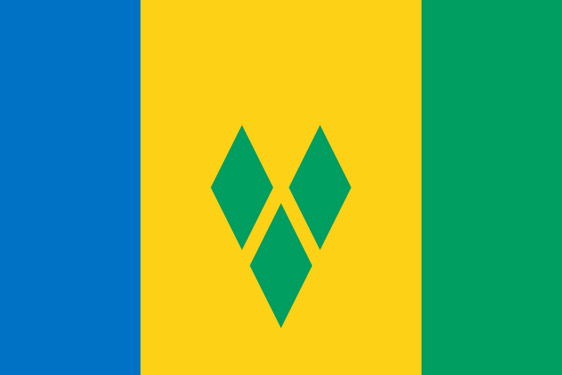 Saint Vincent And The Grenadines Flag 3x5ft Poly