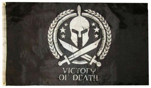 Victory or Death Molon Labe Black Flag Double Sided 100D Rough Tex ® 3x5