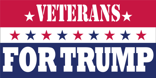 Veterans For Trump 12"x18" Flag ROUGH TEX® 100D W/ Grommets