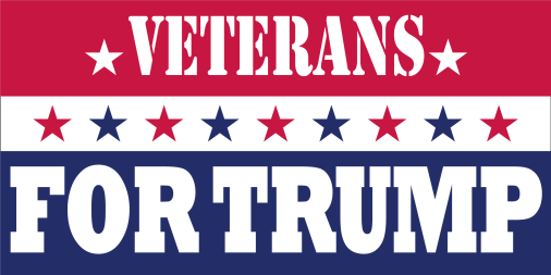 Veterans For Trump 3'x5' Flag Rough Tex® 100D