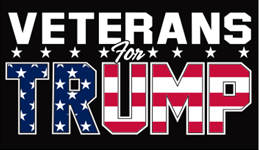 Veterans For Trump 2024 Black 3'X5' Flag Rough Tex® 100D