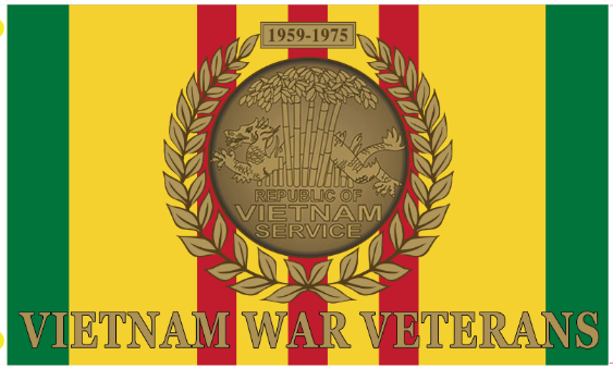 Vietnam War Veterans 3'X5' Flag Rough Tex® 100D