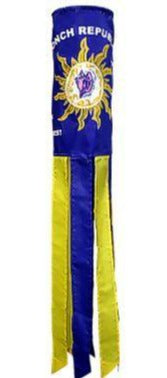CONCH REPUBLIC EMBROIDERED BLUE Flag Wind Sock