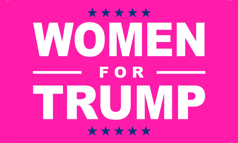 Women For Trump 3'x5' Flag ROUGH TEX® 68D Nylon