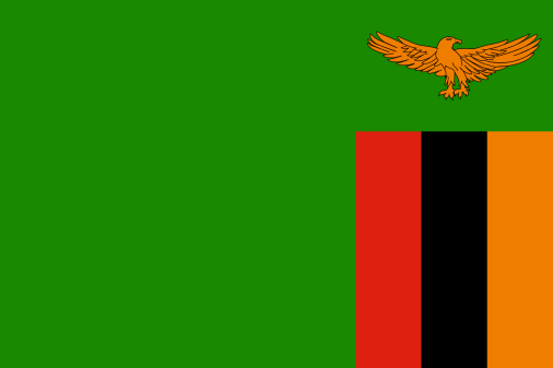 Zambia 3'X5' Flag Rough Tex® 100D